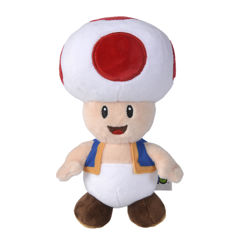 Nintendo - super mario peluche toad champignon 20 cm 